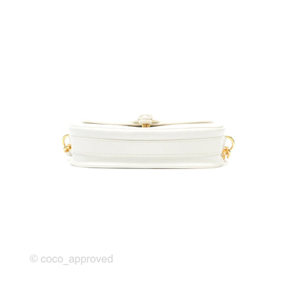 Christian Dior Bobby East-West Bag Calfskin White
