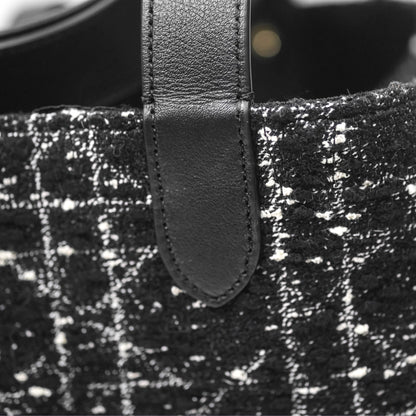 Christian Dior Medium Dior Toujours Bag Black Cannage Tweed