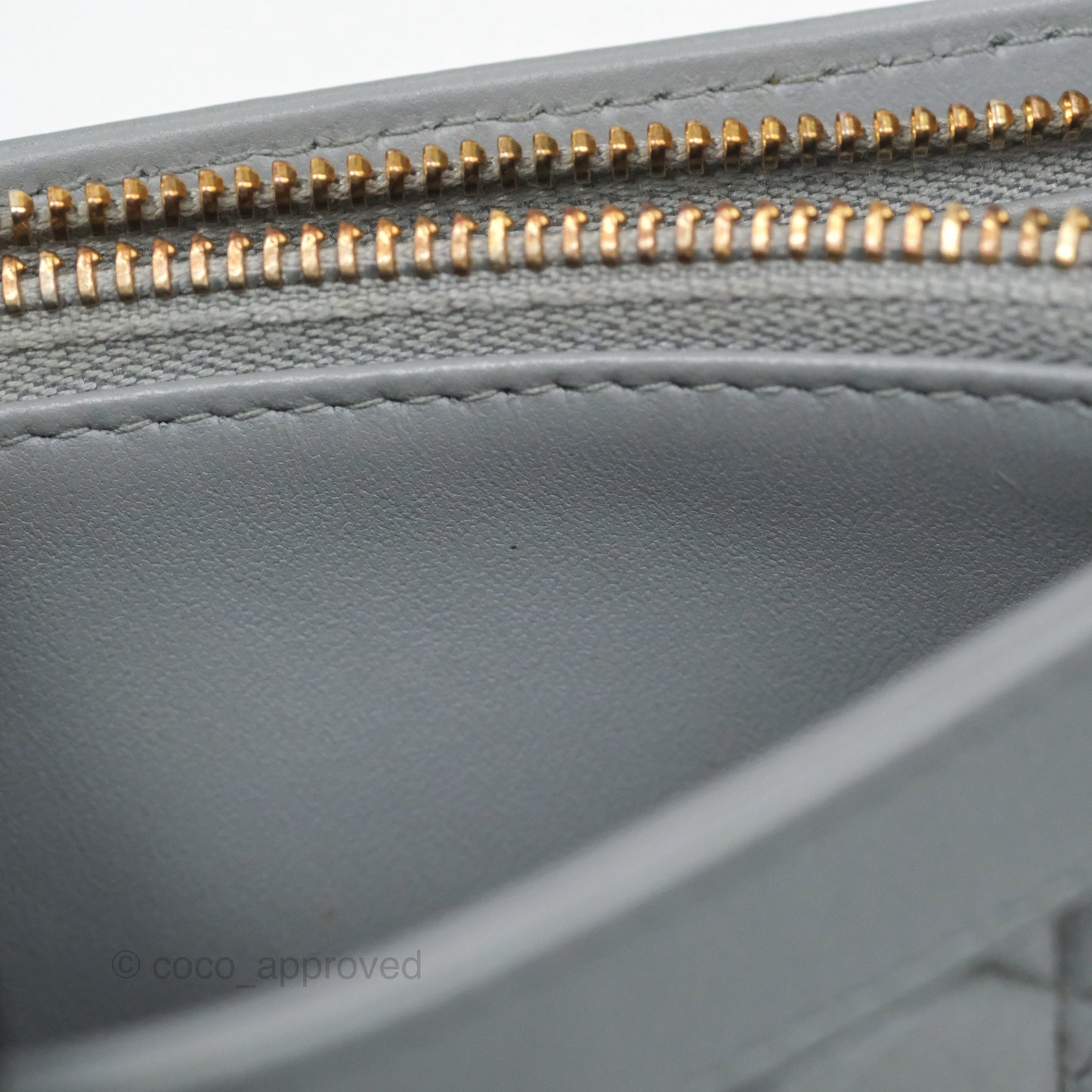 Christian Dior Dior Caro Every Dior Pouch Stone Gray Cannage Calfskin