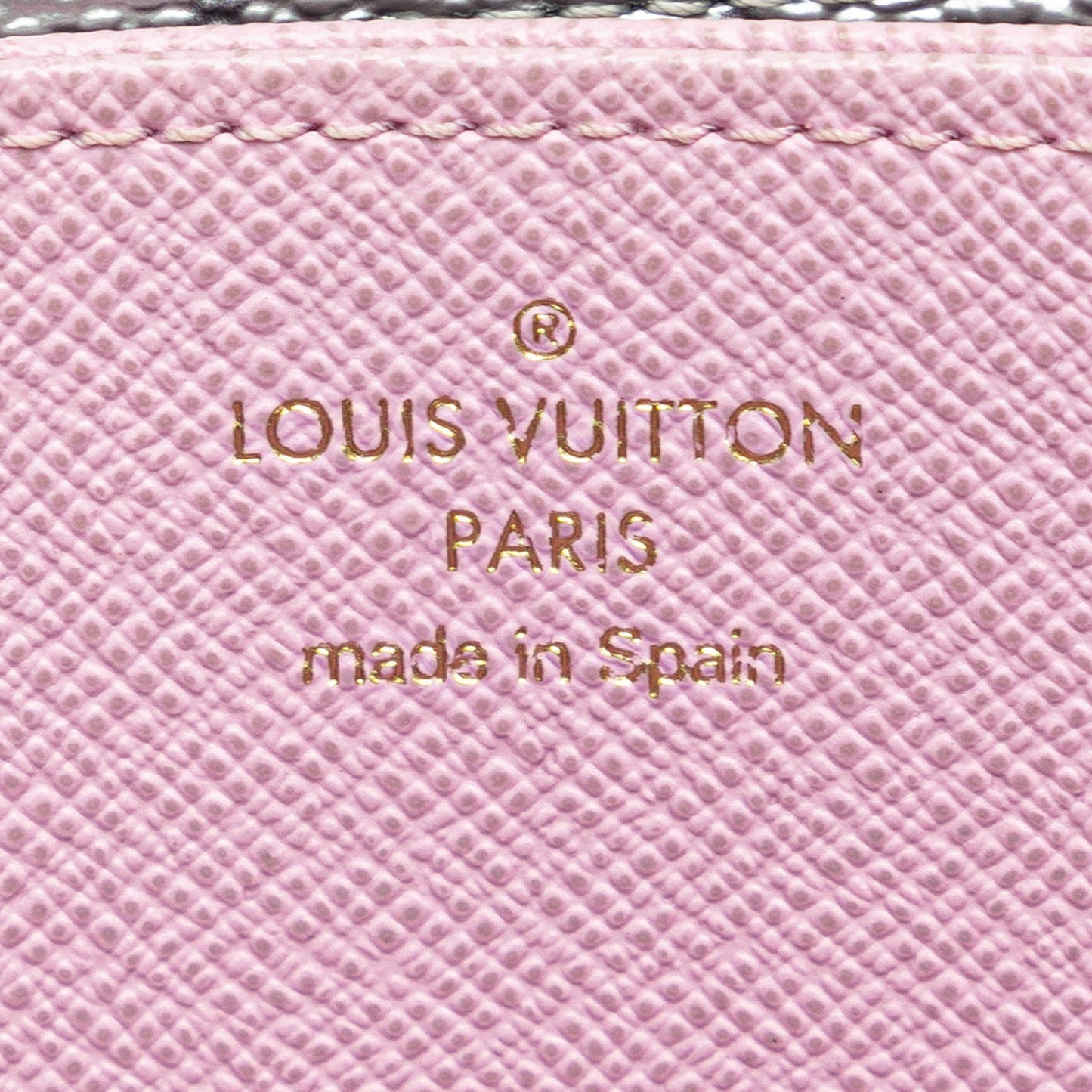 Silver Louis Vuitton Metallic Monogram Garden Zippy Wallet