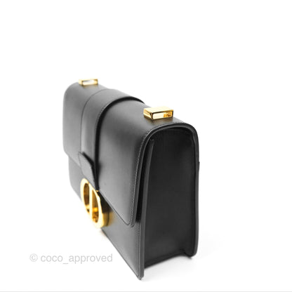 Dior 30 Montaigne Bag Black Box Calfskin