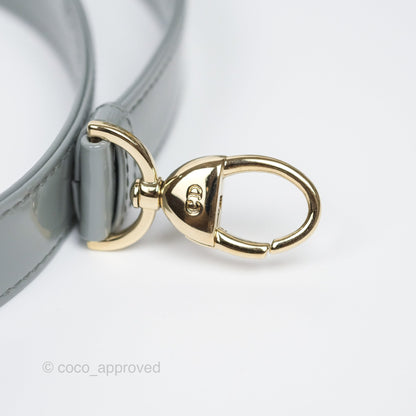 Christian Dior Lady Dior Grey Patent Gold Hardware
