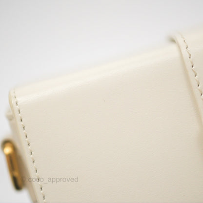 Christian Dior 30 Montaigne Box Bag White Calfskin