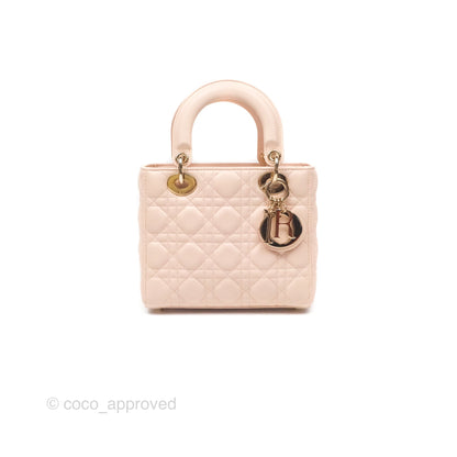 Christian Dior Lambskin My ABCDior Lady Dior Pink Gold Hardware