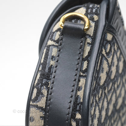 Dior Small Bobby Bag Blue Oblique Jacquard Canvas