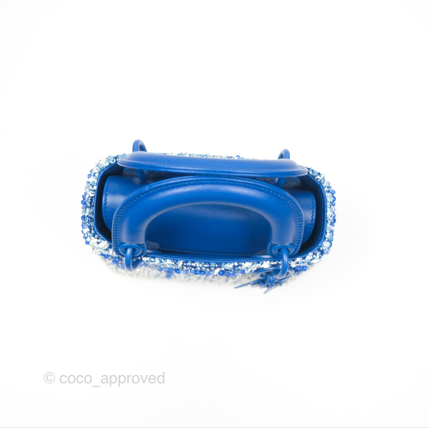 Dior Art Mini Lady Dior Beaded Blue "Chong Hyun Ha" Collaboration