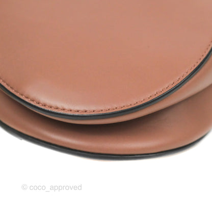 Christian Dior Mini Saddle Bag Rose Taupe Grained Calfskin Gold Hardware