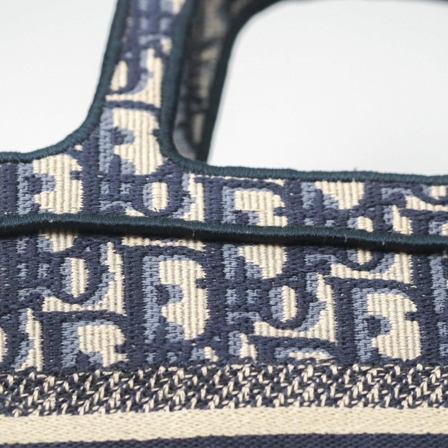 Dior Mini Book Tote Blue Oblique Canvas