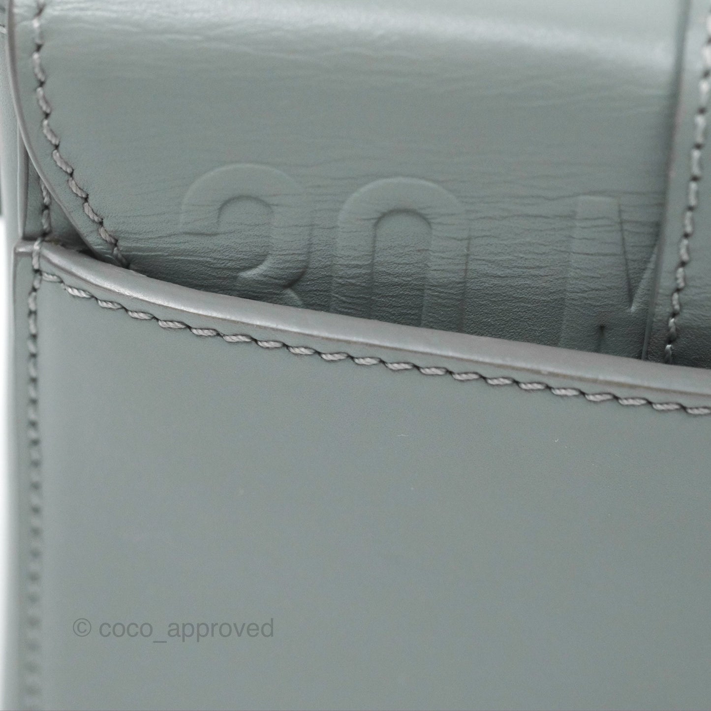 Christian Dior 30 Montaigne Box Bag Grey Calfskin