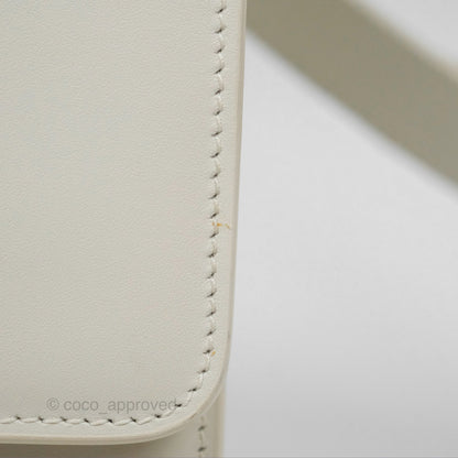 Christian Dior Small 30 Montaigne Box Bag White Calfskin