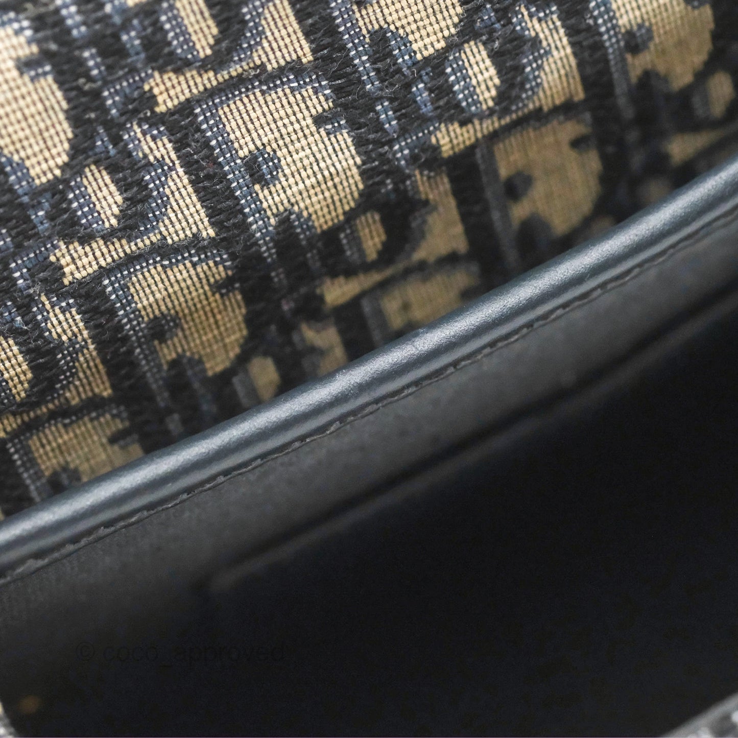 Dior Medium Bobby Bag Blue Oblique Jacquard Canvas
