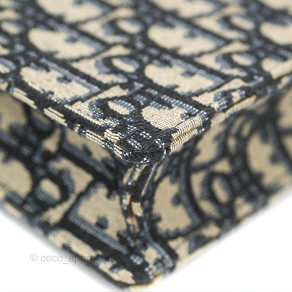 Christian Dior Saddle Chain Pouch Navy Oblique Jacquard