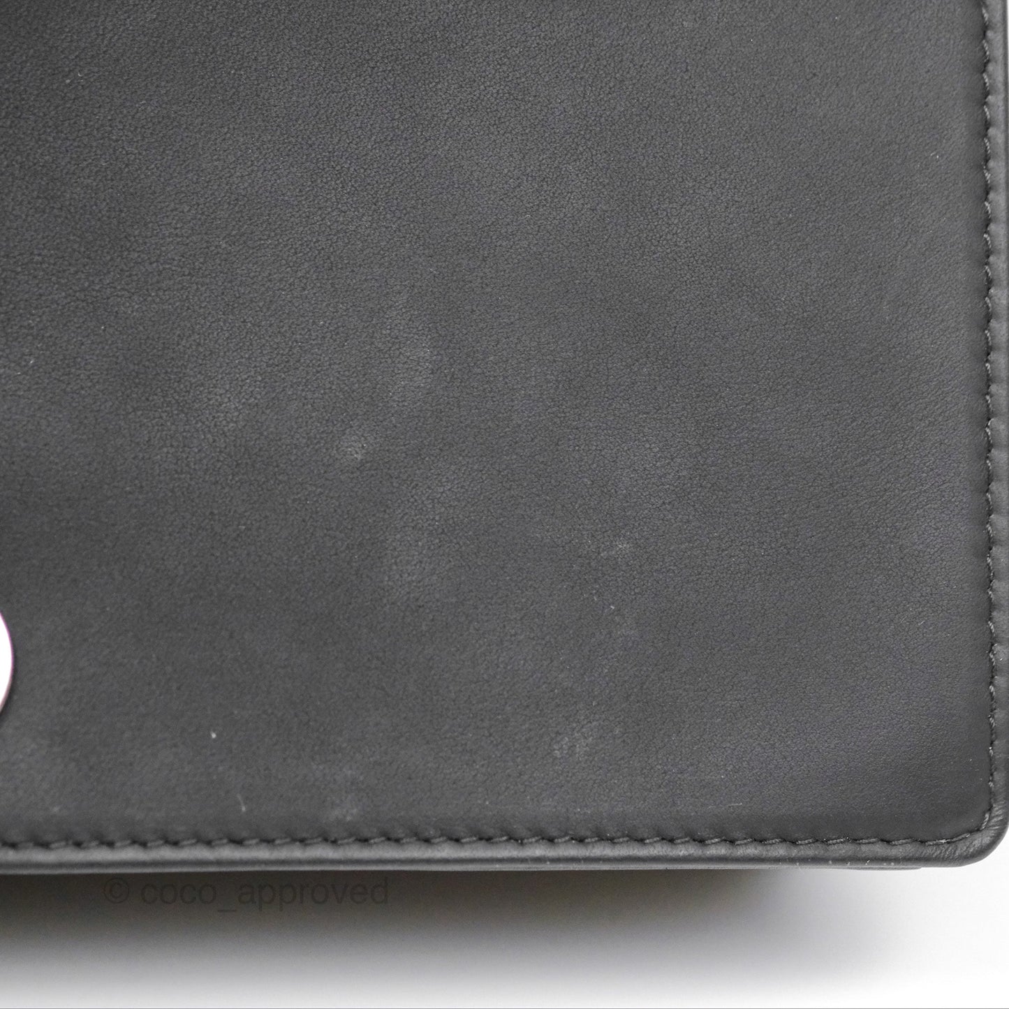 Christian Dior Lady Dior Small Clutch with Chain Lambskin So Black