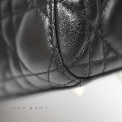 Christian Dior My ABCDior Lady Dior Black Lambskin Silver Hardware