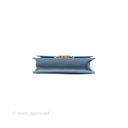 Dior 30 Montaigne Bag Blue Box Calfskin