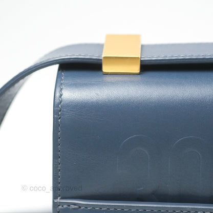 Dior 30 Montaigne Bag Blue Box Calfskin