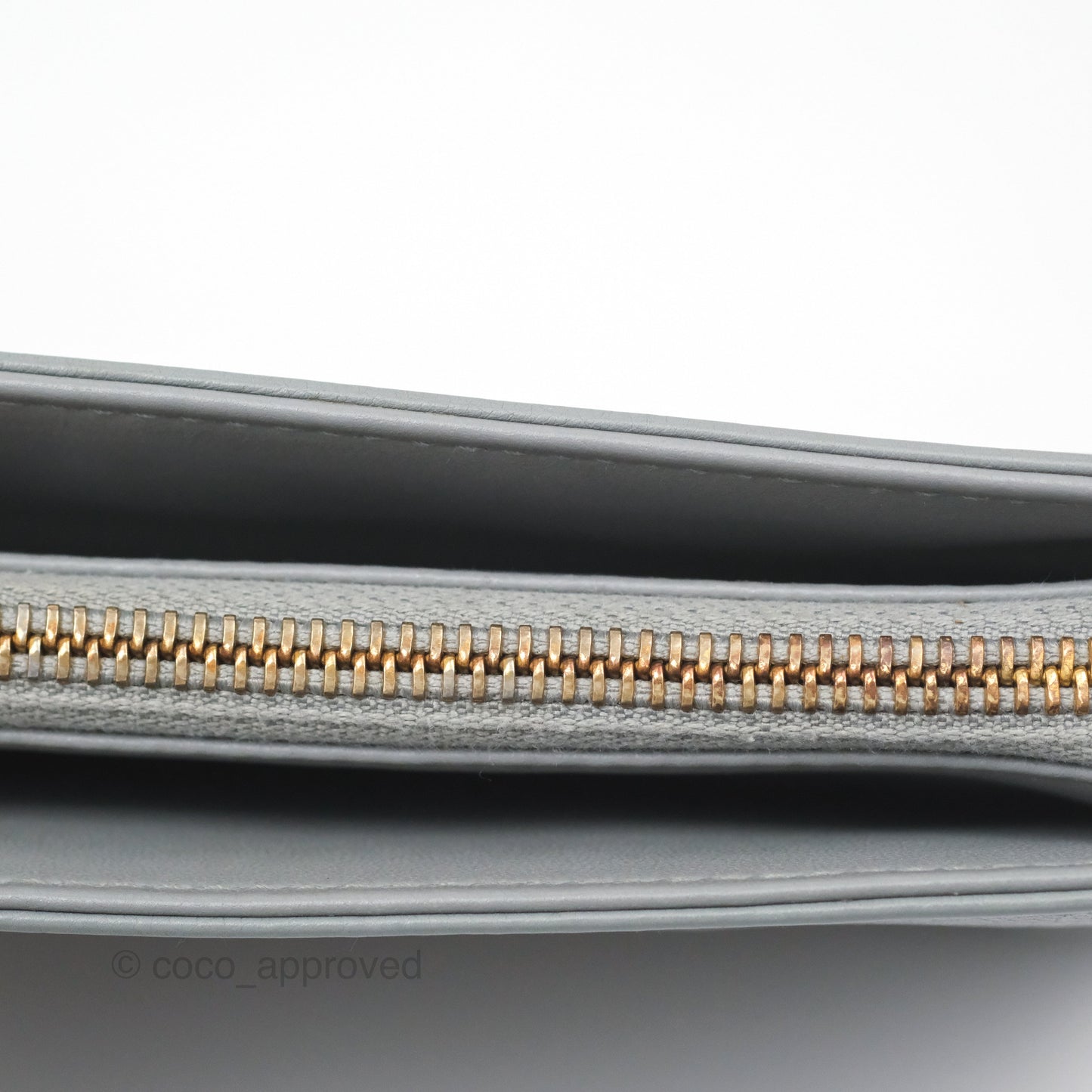 Christian Dior Dior Caro Every Dior Pouch Stone Gray Cannage Calfskin