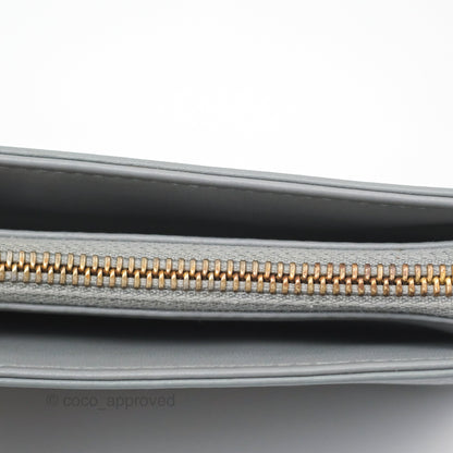 Christian Dior Dior Caro Every Dior Pouch Stone Gray Cannage Calfskin