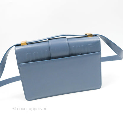 Dior 30 Montaigne Bag Blue Box Calfskin