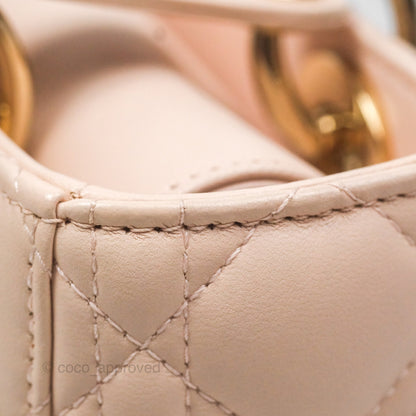 Christian Dior Lambskin My ABCDior Lady Dior Pink Gold Hardware