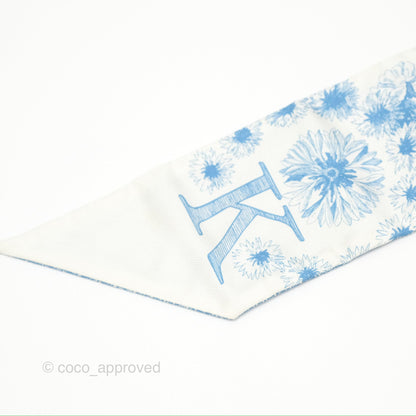Christian Dior Kaléidoscope Mitzah Silk Twilly Blue
