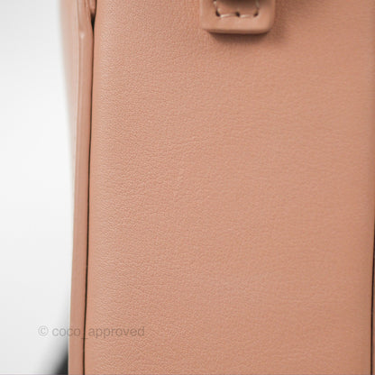 Christian Dior 30 Montaigne Beige Calfskin Box Bag