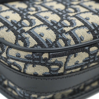 Dior Medium Bobby Bag Blue Oblique Jacquard Canvas