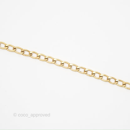 Christian Dior Petit CD Choker Necklace Gold Tone