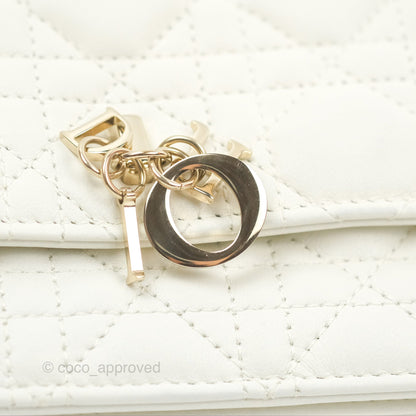 Dior Miss Dior Mini Bag White Cannage Lambskin