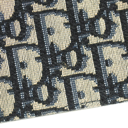 Christian Dior Saddle Chain Pouch Navy Oblique Jacquard