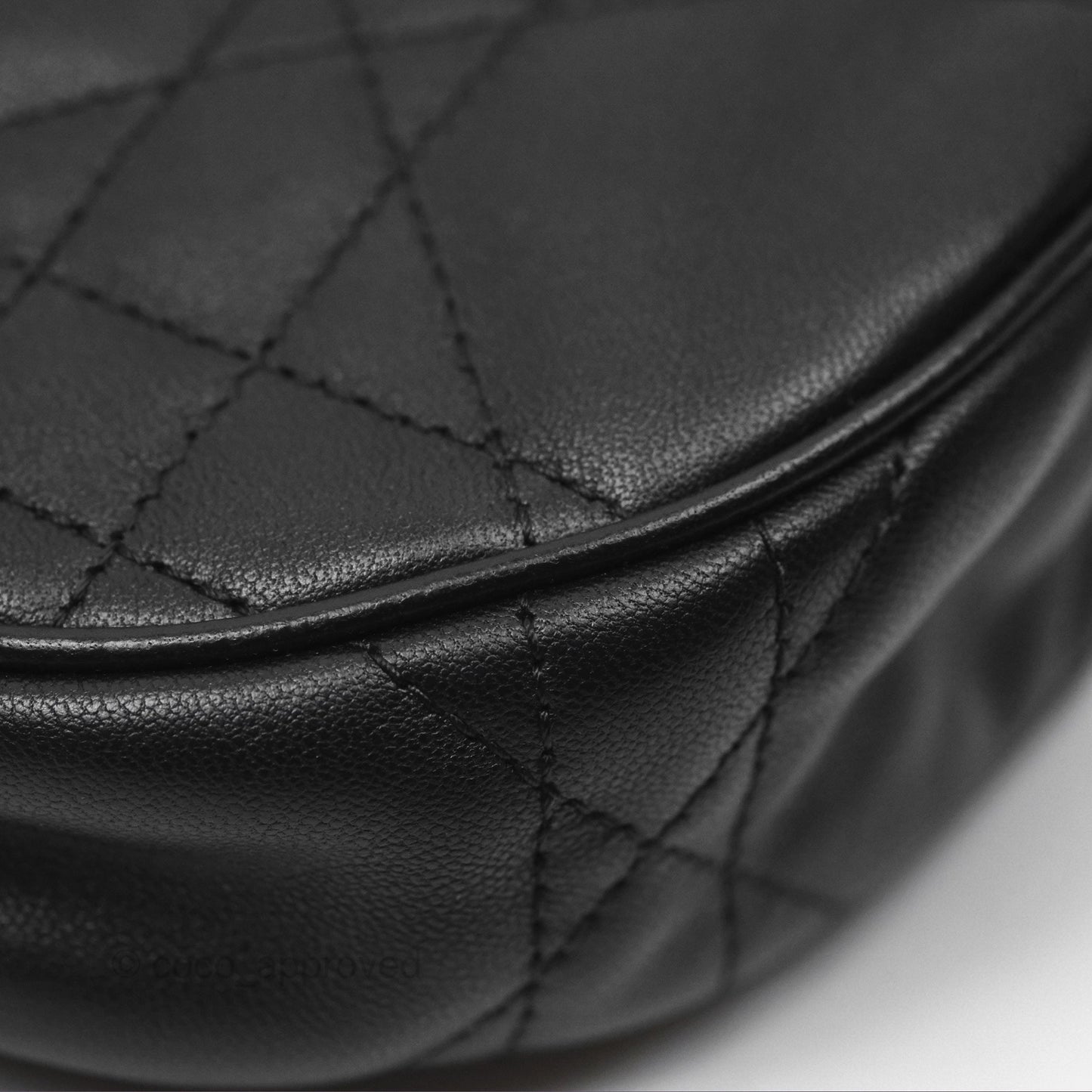 Christian Dior CD Lounge Bag Black Supple Macrocannage Lambskin
