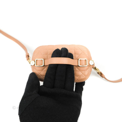 Christian Dior Micro Lady Dior Vanity Case Pink Cannage Lambskin