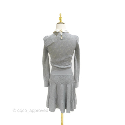 Christian Dior Knit Dress Grey Size 34