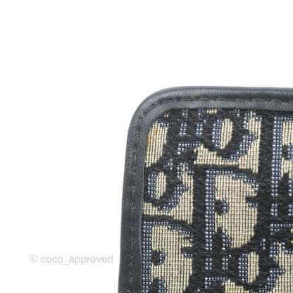 Dior 30 Montaigne Clutch Navy Oblique Canvas