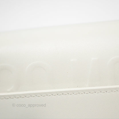 Christian Dior Bobby East-West Bag Calfskin White