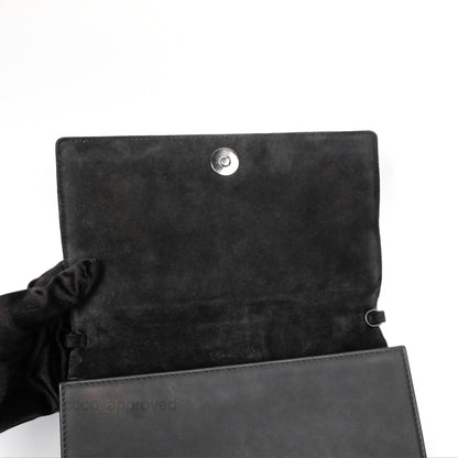 Christian Dior Lady Dior Small Clutch with Chain Lambskin So Black