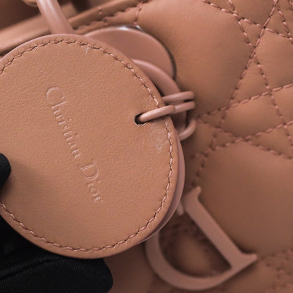 Christian Dior Medium Lady Dior Blush Ultramatte Cannage Calfskin