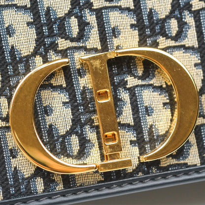 Dior 30 Montaigne Bag Blue Dior Oblique Jacquard