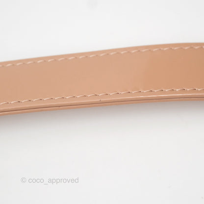 Christian Dior Small Lady Dior My ABCDior Beige Patent Gold Hardware