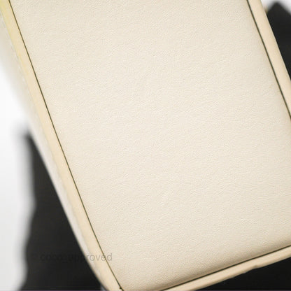 Christian Dior 30 Montaigne Box Bag White Calfskin