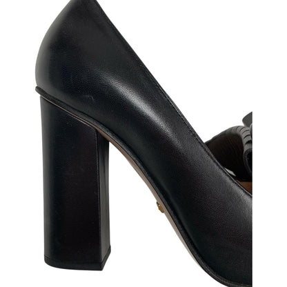 Shoes Luxury Designer By Gucci In Black, Size: 8