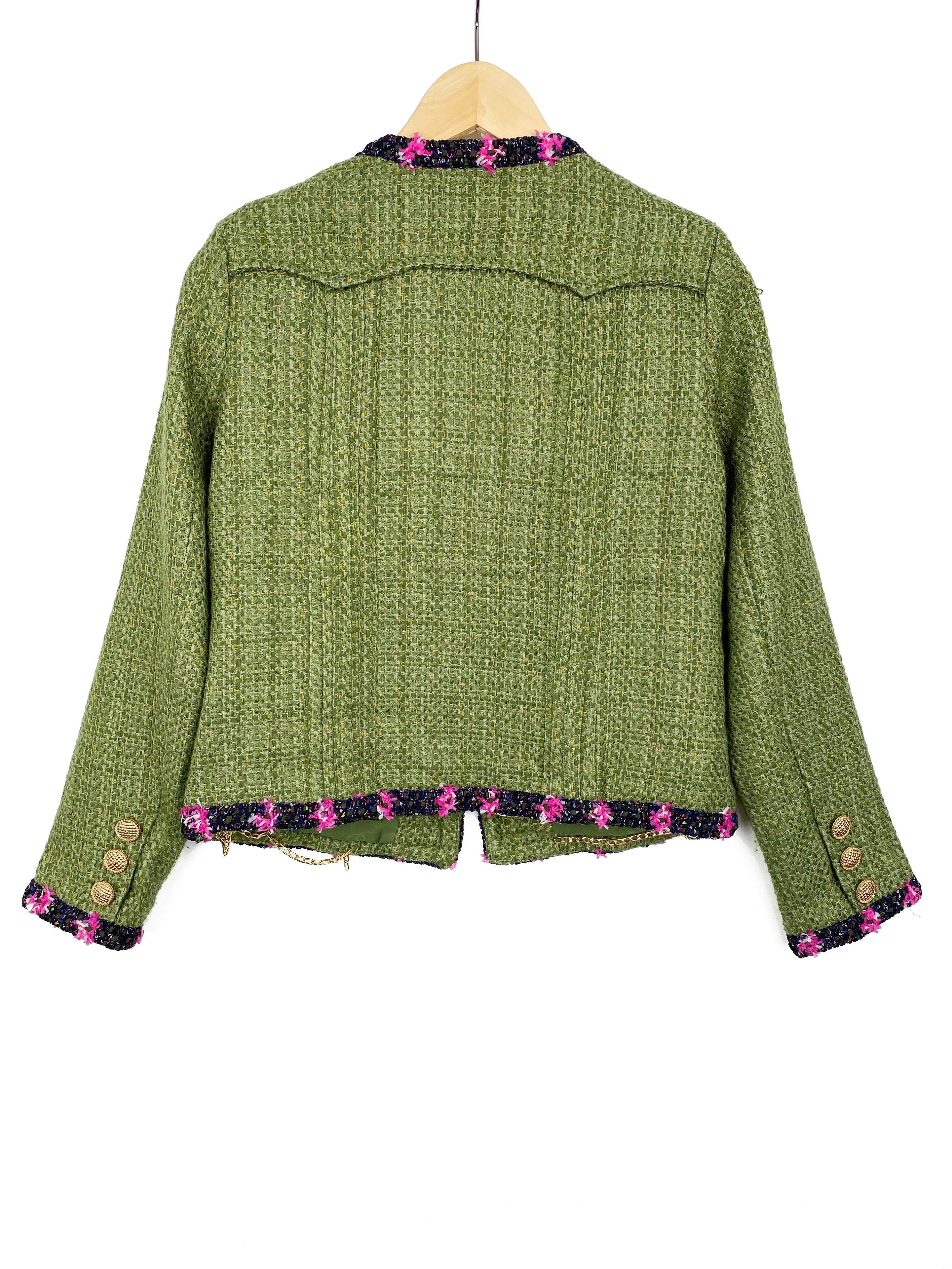Chanel Oversize Coat in Apple Green Wool