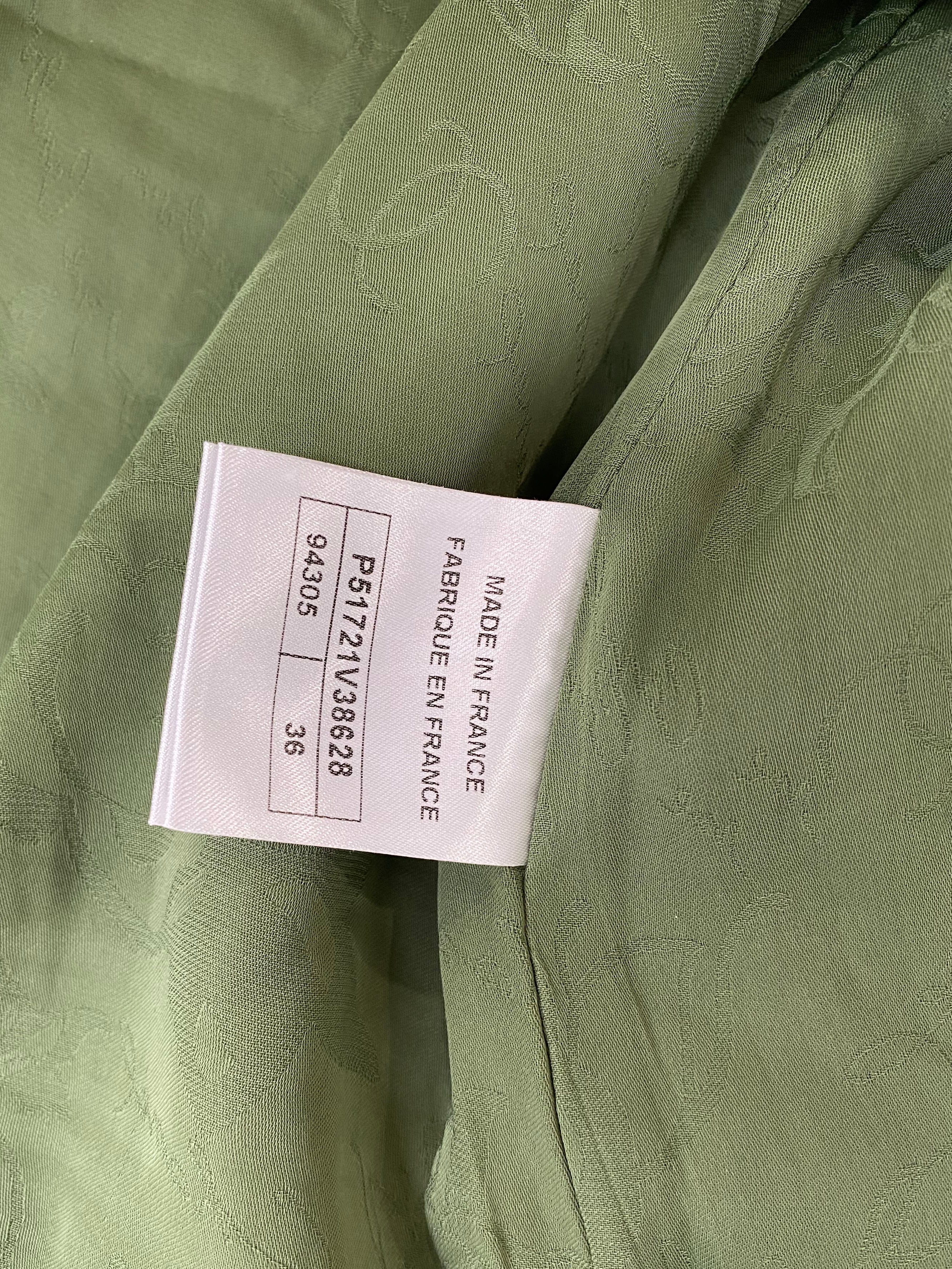 Chanel Green Tweed Jacket 36 – Franco Shops