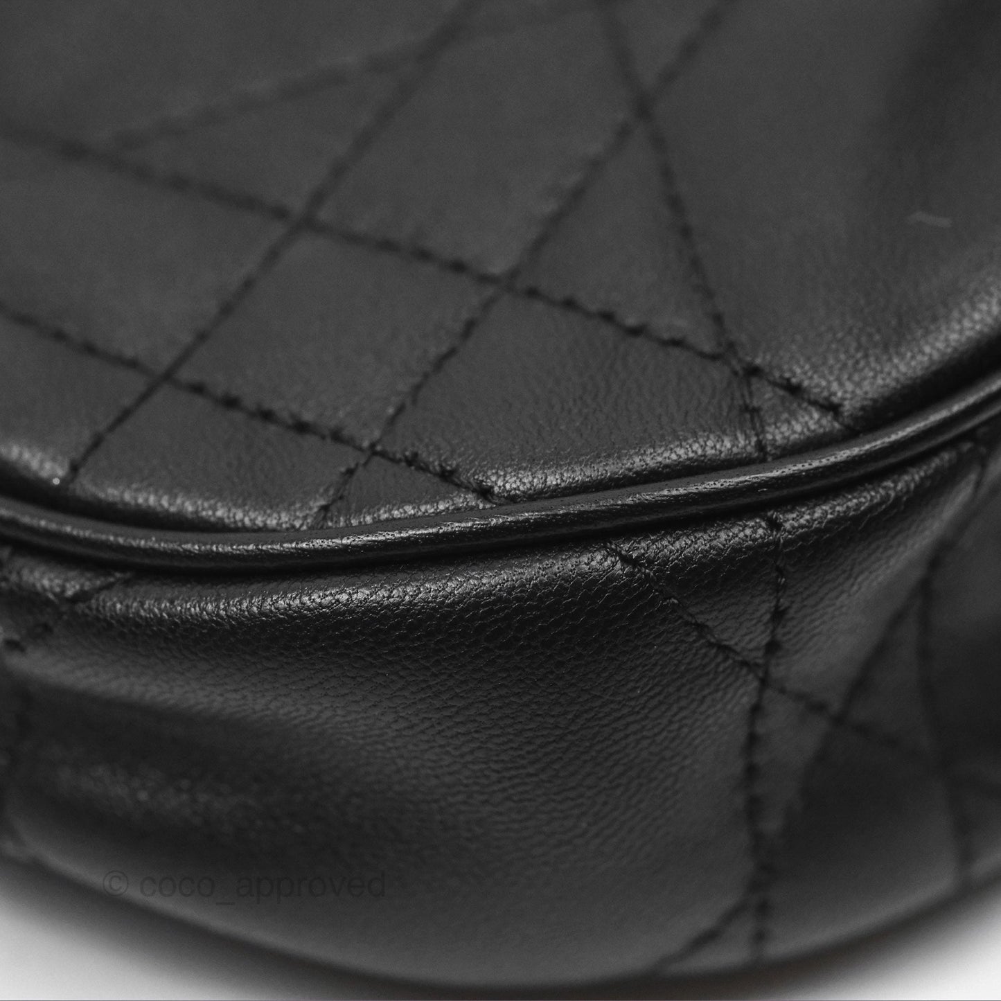 Christian Dior CD Lounge Bag Black Supple Macrocannage Lambskin