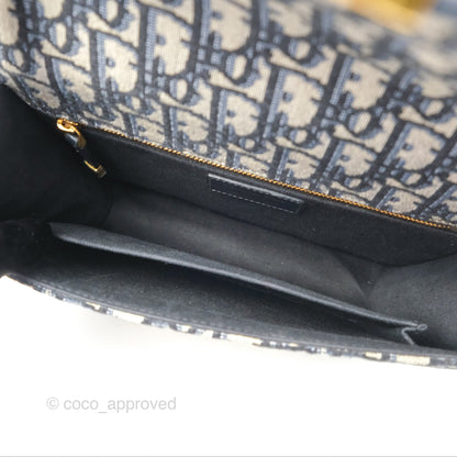 Dior 30 Montaigne Bag Blue Dior Oblique Jacquard