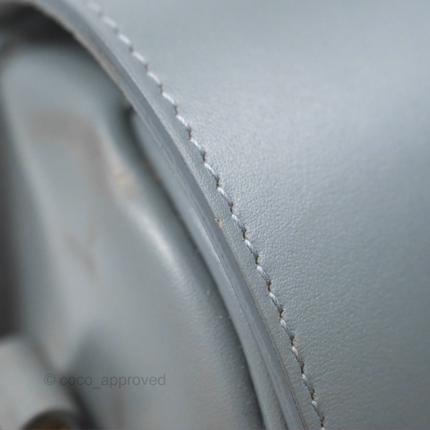 Christian Dior Medium Bobby Flap Grey Box Calfskin