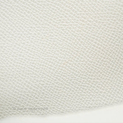 Christian Dior Saddle Bag White Grained Calfskin Gold Hardware