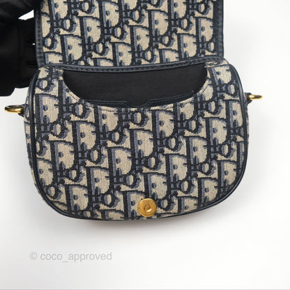 Dior Small Bobby Bag Blue Oblique Jacquard Canvas