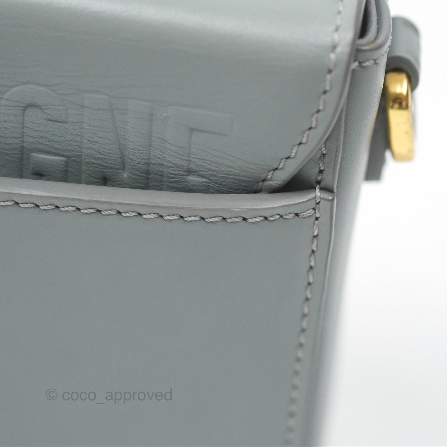 Christian Dior 30 Montaigne Box Bag Grey Calfskin