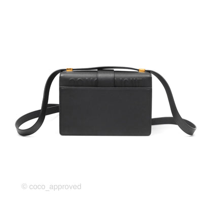 Christian Dior Small 30 Montaigne Bag Black Calfskin Gold Hardware